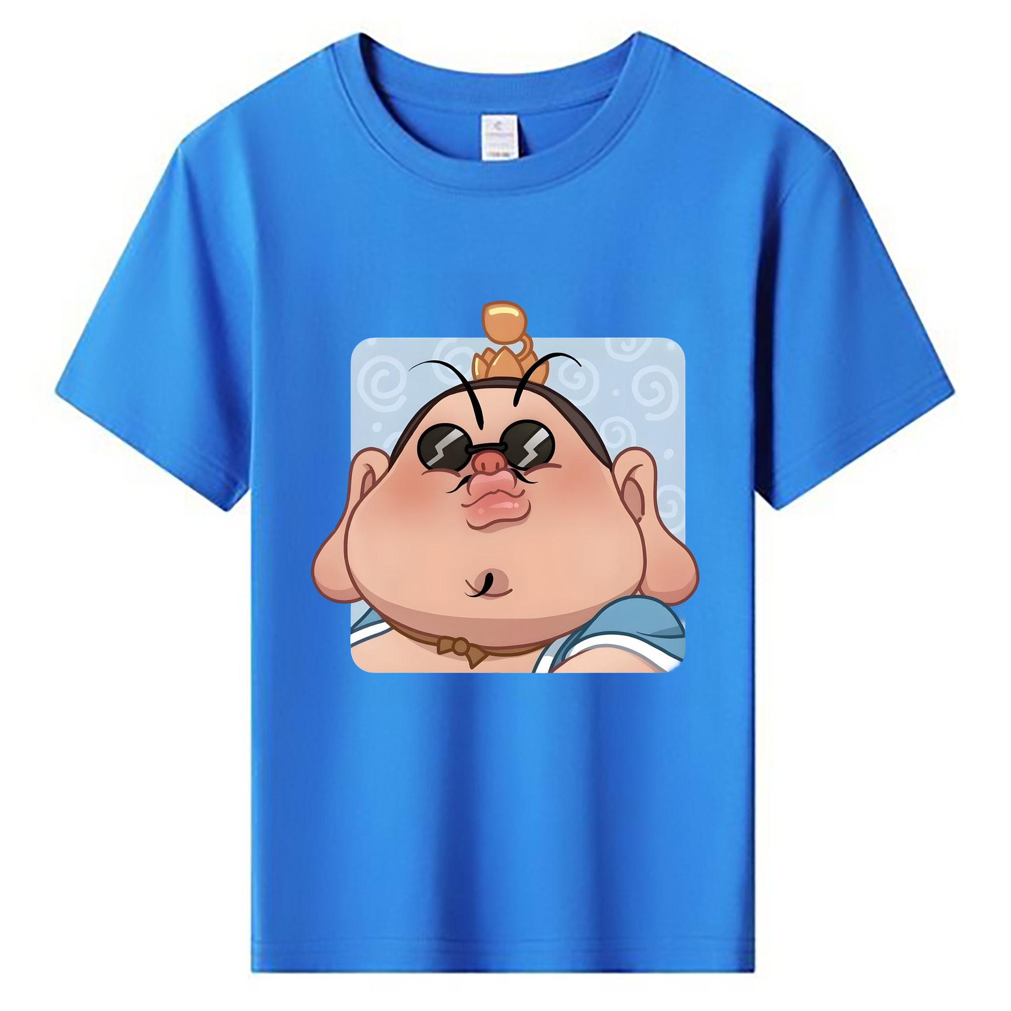 （画像用） Ne Zha 2 ナタ 魔童の大暴れ 綿100％キッズTシャツ（フロントプリント）